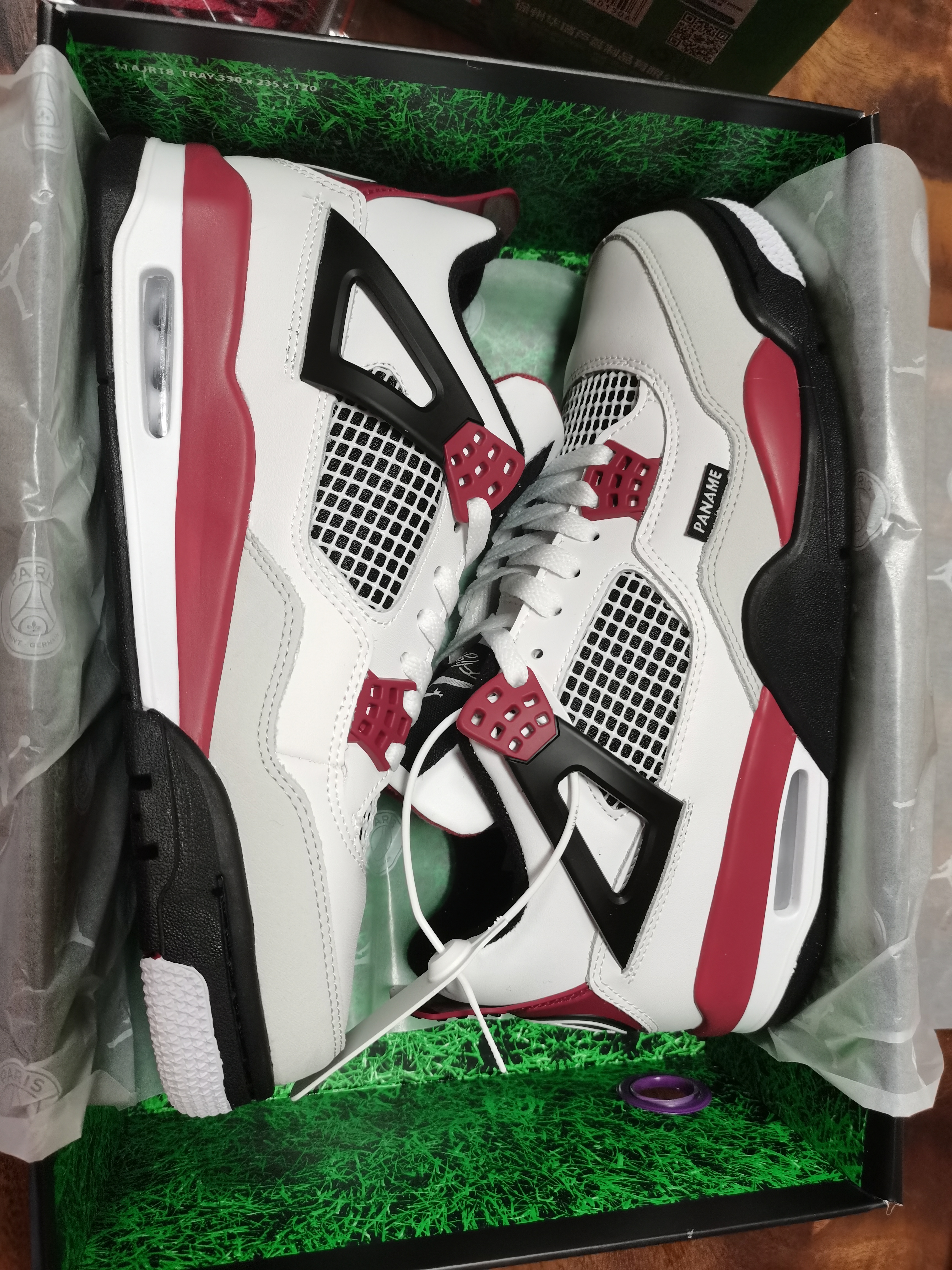 New Air Jordan 4 Retro PSG Shoes For Women - Click Image to Close